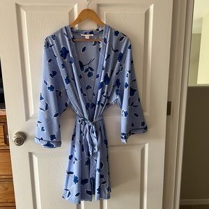 ❤️ Oscar De La Renta Pink Label Satin Stretch Robe Size 3XL